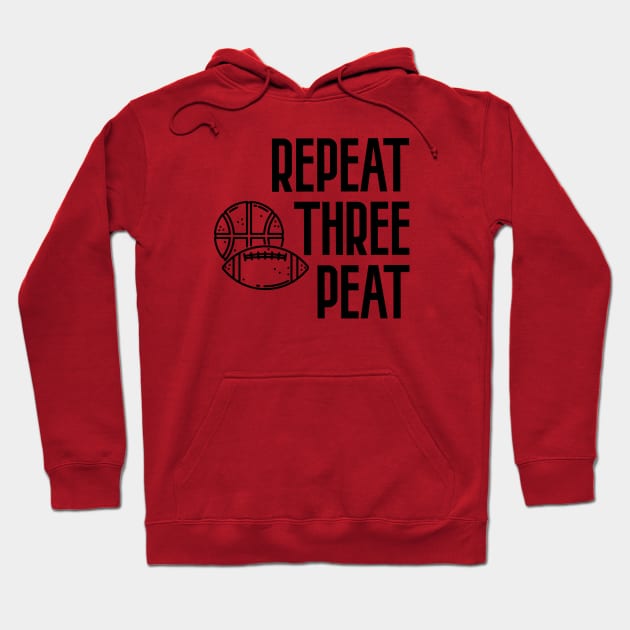 Repeat Three Peat Hoodie by Seopdesigns